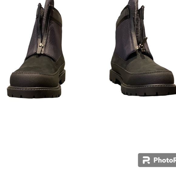 Timberland Heritage 6 in Front Zip Boot Black Nubian Size 9 - Picture 4 of 7